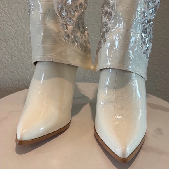Lauren Lorraine heeled stiletto boots 8.5 NWT - Picture 2 of 8